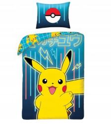 Halantex Ágyneműhuzat Pokémon Pikachu kék pamut 140x200 70x90 (B140-POKEMON01)