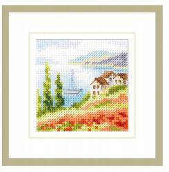  Keresztszemes hímzőkészlet Mák a tengerparton 7x7 cm (0-199)