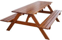 ROJAPLAST piknikkert szett 180 cm, barna 245/12 (5905919018854)