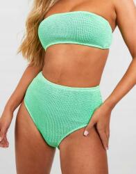 Boohoo Zöld Magas Derékú Bikini Alsó Texturált Uwn NG2__XXL
