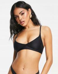  Fekete Puha Bikini Felső Pántos 4KK NJ1__L