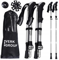 VERK GROUP Sétáló Botok Nordic Walking Trekking Összecsukható Huzat Szett (14707_S)