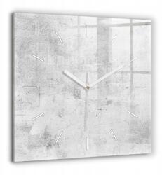  Nyomott mintás üveg falióra Csendes Loft mechanizmus Beton falióra 60x60 (010010500080100271551)