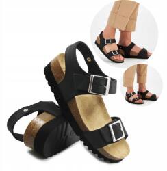 Scholl Női Szandálok Nyárra Fekete Nubuk Scholl Flippa Sandal 38
