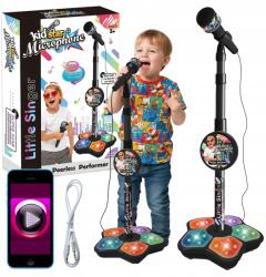 Allvo Mikrofon Állvány Szett Karaoke Fény Hang Telefon Ajándék (AL-Z3226)