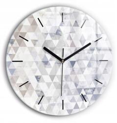  Csendes fotó falióra geometrikus mintás kerek fekete fi 60cm (010010500050200267295)