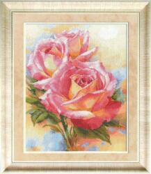  Keresztszemes hímzőkészlet Rózsaszín álmok 28x36 cm (2-31)