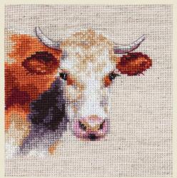  Keresztszemes hímzőkészlet Tehén 10x9 cm (0-213)
