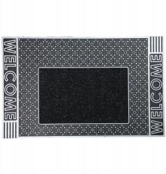 Allvo Lábtörlő Kültéri 45x70 Ajtó Alá Pvc Bejárati Szőnyeg Tartós Félkör Alakú (D7615WELCOME2XSILVER)