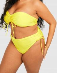 Boohoo Sárga Bikini Alsó Ráncolt UI7 NG2__XXL