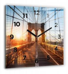 Ora Üveg Dekoráció Gyönyörű Klasszikus Díszes Csendes Brooklyn híd Nyc (010010500080200268931)