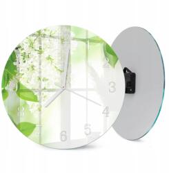 Szép Üveg Falióra Zajmentes Mechanizmus Levelek Fi 30 cm (010010500040100057776)