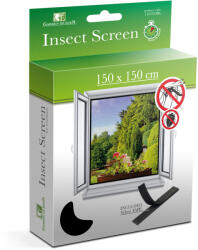 Alista Home Plasa tantari fereastra, 150x150 cm, protectie insecte, lavabila, rezistenta UV, negru (GLB_11603BK)
