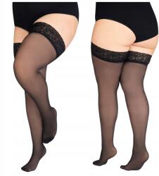 Annes Önhordó Harisnya Plus Size Meleg csipkés fekete Sila 40 Den 7/8 (POŃCZOCHY GRUBE SILA 40)
