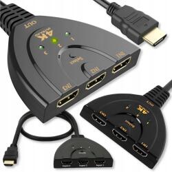 ARTHON Hdmi Switch 3in1 Elosztó 3x1 adapter videó kapcsoló 3 port (1C3-04-49)