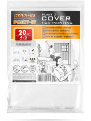 Alista Home Folie protectie vopsit, 4 x 5 m, folie plastic HDPE foarte rezistenta, acoperire mobilier si podea, protectie renovare (GLB_11203F)