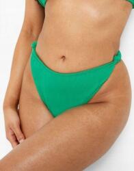 Boohoo Zöld Bikini Alsó, Ráncolt, Fonott Mintázatú Uqk WS1_M