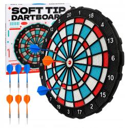  Dart tábla, Családi dart játék, 6 db darts nyíl hegyek (Allvo-Z3497)