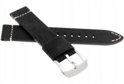 JVD Fekete Bőr Óraszíj 24 mm Jvd R41001 (R41001-24)