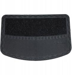 Allvo Lábtörlő Kültéri 45x70 Ajtó Alá Pvc Bejárati Szőnyeg Tartós Félkör Alakú (D7615KROPKIŁUKBLACK)