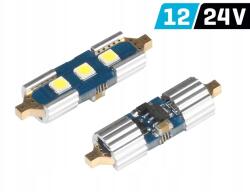 Vision Lighting Izzó Vision Festoon SV8.5 31mm 12/24V 3x 3030 Smd Led, nonpolar, Canbus,