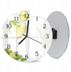  Kerek Design Üveg Óra Stílusos Nyomtatott Mész Fi 30 cm (010010500040200175067)