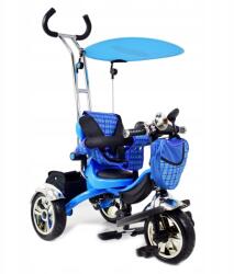 Super-Toys Háromkerekű Kerékpár Super-toys De Luxe Felfújható KEREKEKKEL/01 (ST-KR-01-AIR-NIEBIESKI)
