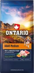 ONTARIO granulátum felnőtt közepes halas és barna rizzsel 12 kg