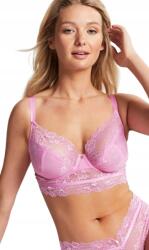 Cleo Panache Selena fél fűzős melltartó longline soft plunge 34GG/75J rózsaszín (34GG 10626 SELENA WR)