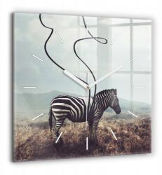 Ora edzett üveg Csendes mechanizmus Zebra konyha - Absztrakt 60x60 (010010500080100270651)