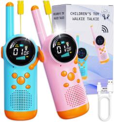 Allvo Walkie Talkie Gyerekeknek Rövidhullámú Adóvevő Könyök Toki Szett 2DB-OS Nagy Hatótávolság (Z3325)