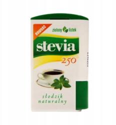 Zielony Listek Stevia édesítőszer Természetes Eredetű Tabletta 250 db 0 Kcal Adagonként (5901751001245)