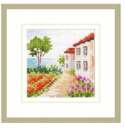  Keresztszemes hímzőkészlet Út a tengerhez 7x7 cm (0-198)