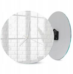  Modern Kerek Fotós Üveg Óra Csendes Mechanizmus Tégla Fi 30 cm (010010500040100058106)