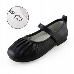 Apawwa Lány balerinacipő fekete tépőzáras kényelmes Apawwa B1660 Black 28