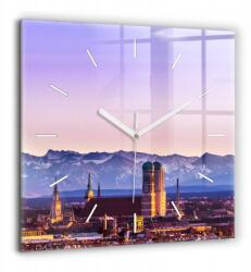 Ora Üveg Vászonkép Csendes Hangtalan Fali Német Alpok München 60x60 (010010500080100271696)