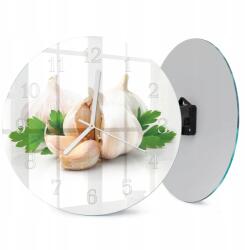  Üveg Falióra Modern Beltéri Nyomtatott Fokhagyma Fi 30 cm (010010500040100080458)