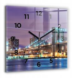  Üveg óra Fényes Analóg Univerzális Brooklyn híd és East River (010010500080200269521)