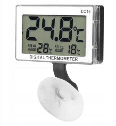  Tapadókorongos LCD Hőmérő Vízálló Akváriumhoz És Terráriumhoz (0792172341004)