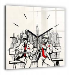 Ora edzett üveg csendes mechanizmus Loft fali jazz New York (010010500080200266853)