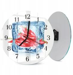  Kerek Üveg Falióra Nappaliba Chili Nyomtatással Fagylalttal 30 cm (010010500040200175241)