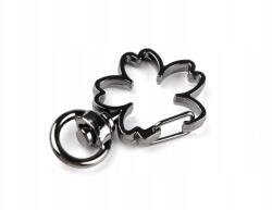 Stoklasa Fém forgó karabiner lóhere, fekete nikkel, 2 db (890465_256414_137340)