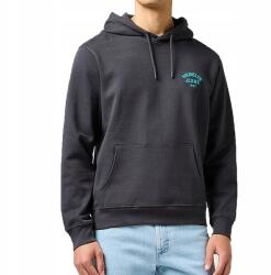 Wrangler kapucnis pulóver kenguru pamut Hoodie Faded Black L (5401139330573)