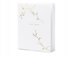 PartyDeco Vendégkönyv Guest book, 20x24, 5cm, fehér, 22 lap (KWAP56-008)