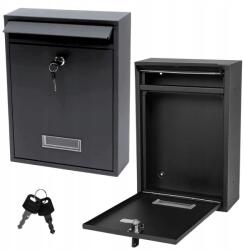 Lean Postaláda Horganyzott acél fekete 32x21, 5x8, 5cm Lean (26732)