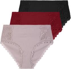 Moraj 3x Bugyi Női Maxi Bikini Bordázott Magas Állapotú Csipke betét Moraj 3XL (BDM550-032)