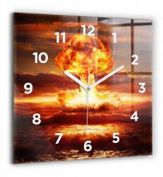  Konyhai óra Üveg Csendes Lógó Minták Ajándék Atombomba Robbanás (010010500080100272636)