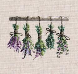  Keresztszemes hímző készlet Aromás gallyak (P058)
