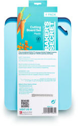 Alista Home Set 4 tocatoare BPA-free, 38×29 cm, culori diferite, non-alunecare, usor de curatat (GLB_DA00986) Tocator