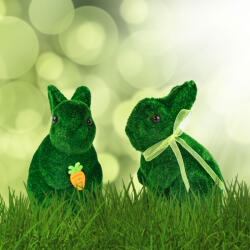 Alista Home Decor Paste iepuras verde 15 cm, figurina iepure decorativ pentru masa si casa, decor Paste (GLB_CMK-5473)